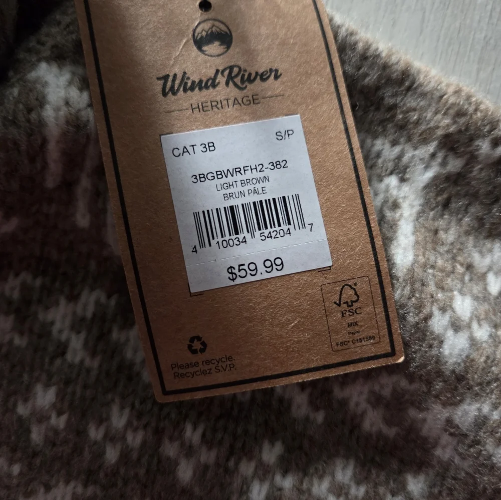 Windriver Tan Turtle Kneck Sweater. Unisex, Brand New Size Small - Picture 4 of 5